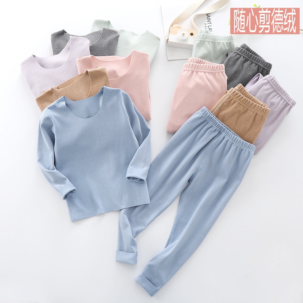 Children pajamas wholesale girls' sleepwear pajamas for boys children long sleeve pyjamas kids clothes baby pyjamas