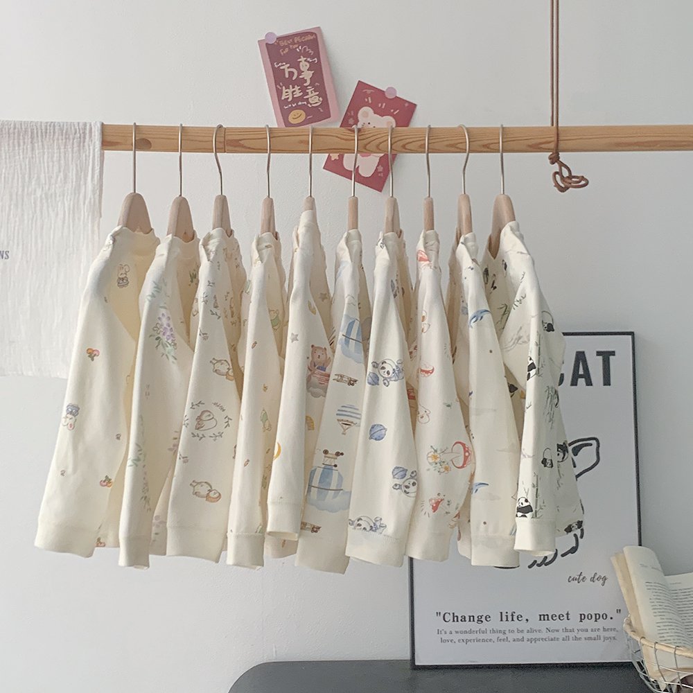 Purorigin Latest Design 2 PCS Autumn Clothes Set Kids Dress Luxury Cotton Cute Pullover Sweatshirt Toddler Girls Sleepwear
