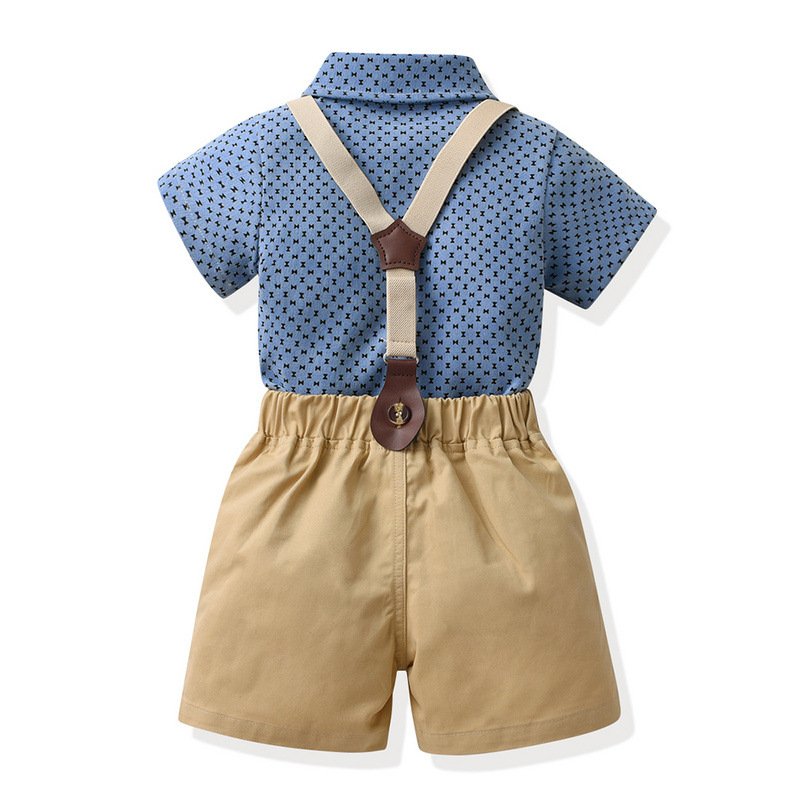Factory Direct Summer Kids Outfits T Shirt Shorts Children Clothes For Boys 2 Pieces Clothing Set