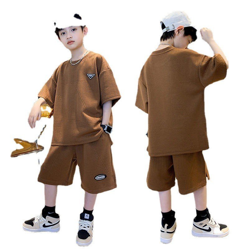2023 Summer Fashion Children Wear 2pcs Teenagers Boys Clothing