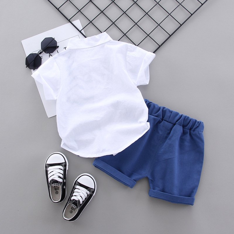 Baby boy clothing set children's suit short-sleeved children's summer pants suit clothing baby