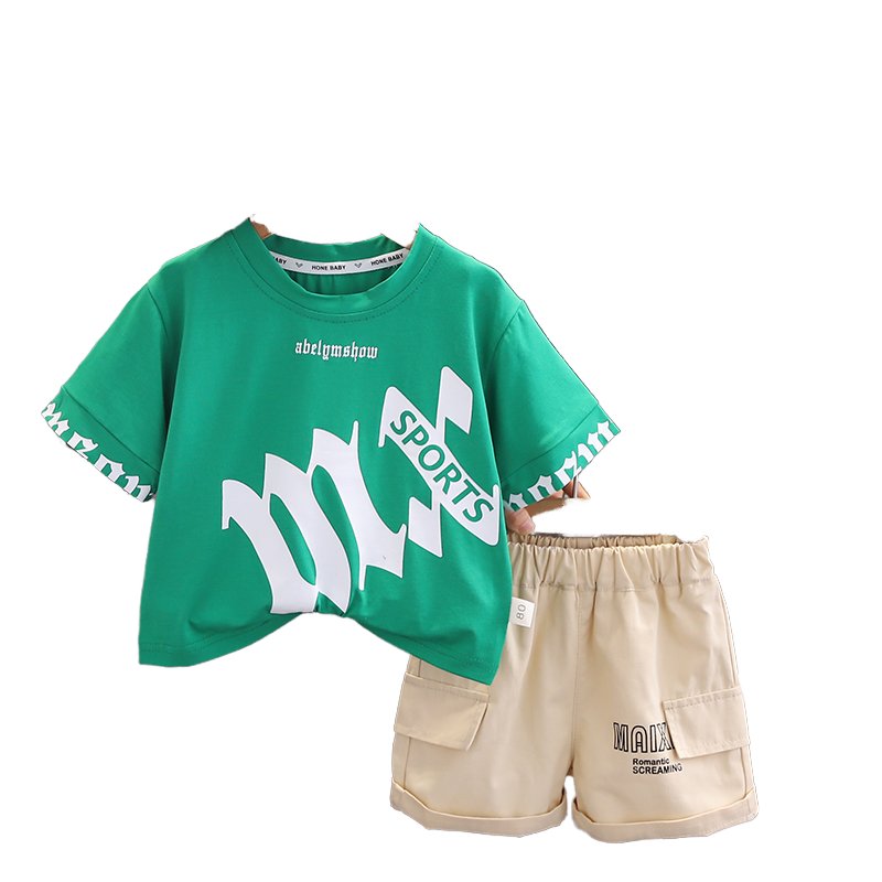 2024 New Summer Baby Clothes for 3 Years Kids ODM Supply Cheap Cartoon Character Outfit Shorts and jeans boys Shorts Sets