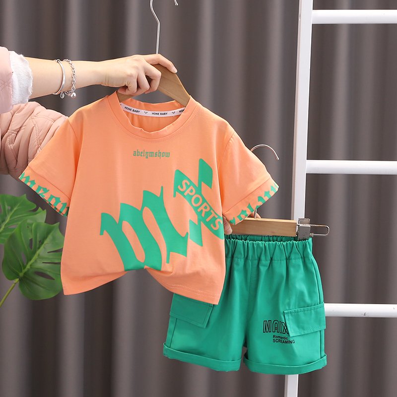 2024 New Summer Baby Clothes for 3 Years Kids ODM Supply Cheap Cartoon Character Outfit Shorts and jeans boys Shorts Sets