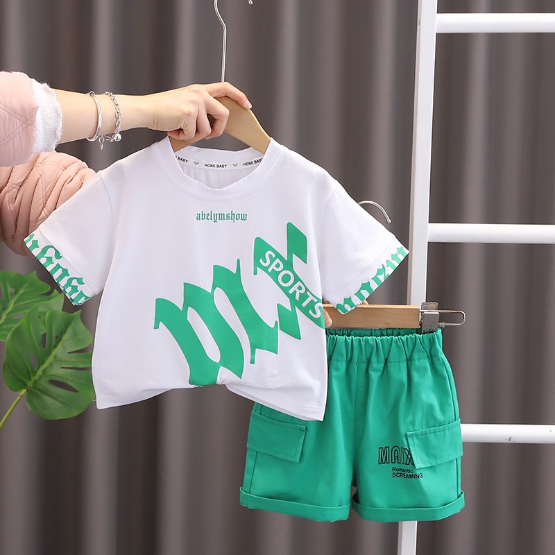 2024 New Summer Baby Clothes for 3 Years Kids ODM Supply Cheap Cartoon Character Outfit Shorts and jeans boys Shorts Sets
