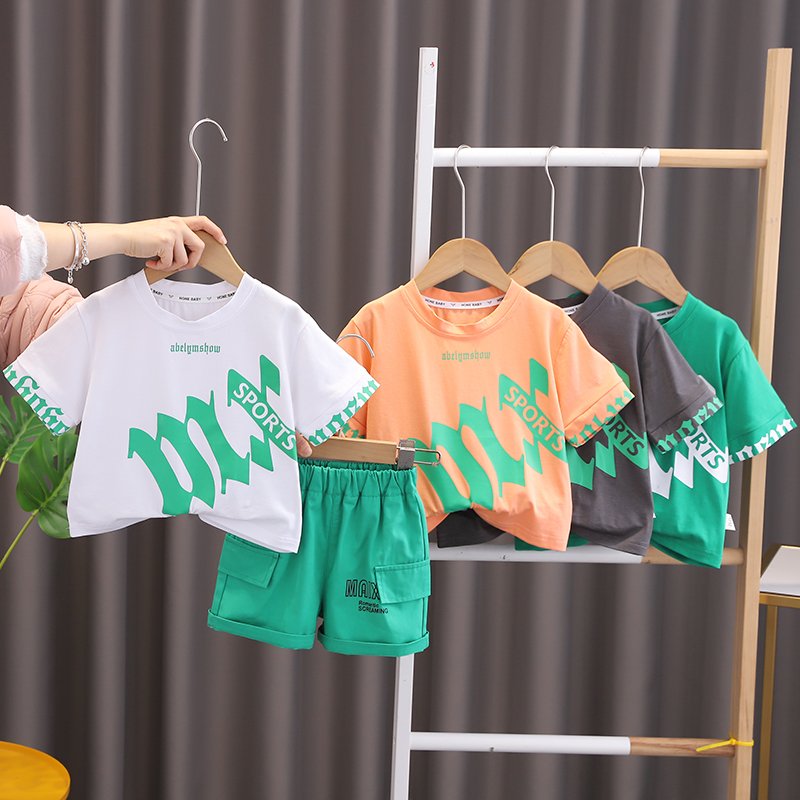 2024 New Summer Baby Clothes for 3 Years Kids ODM Supply Cheap Cartoon Character Outfit Shorts and jeans boys Shorts Sets