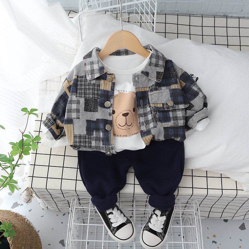 Autumn Kids clothing sets Children 3 pieces long sleeve boys Clothing Sets
