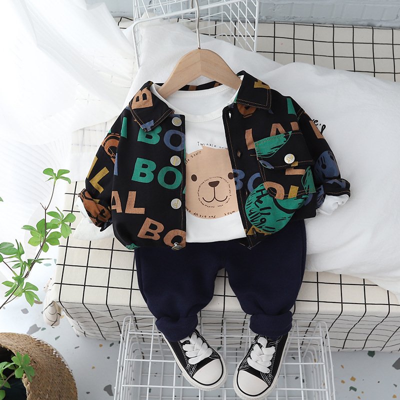 Autumn Kids clothing sets Children 3 pieces long sleeve boys Clothing Sets