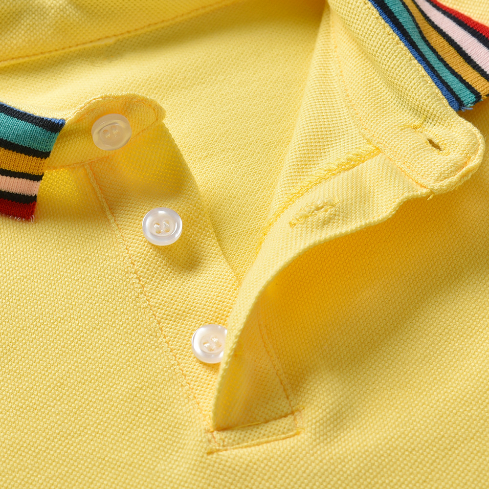2024 Summer New Arrival Children Clothing Rainbow Collar Polo Shirts Shorts Casual Boys Clothing Set