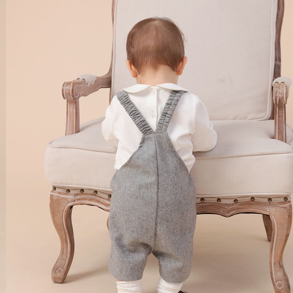 Kids Autumn Spanish Boutique Two Piece Embroidery Long Sleeve Shirt Pants Children Overall Clothes Outfit Baby Boy Clothing Set