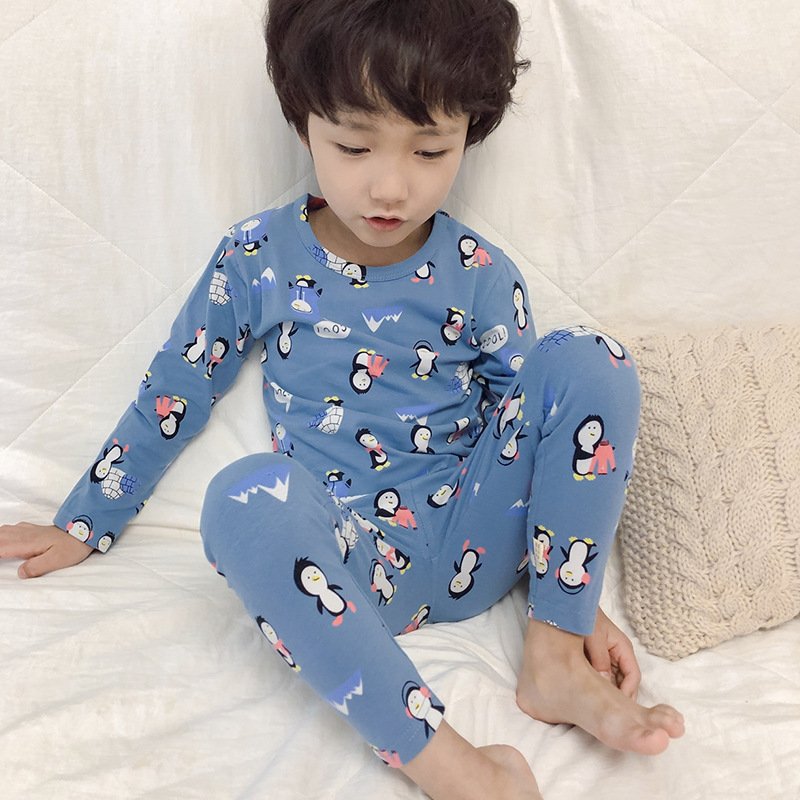 Wholesale custom kids pajamas cotton girls kids pajamas sets children sleepwear baby tights