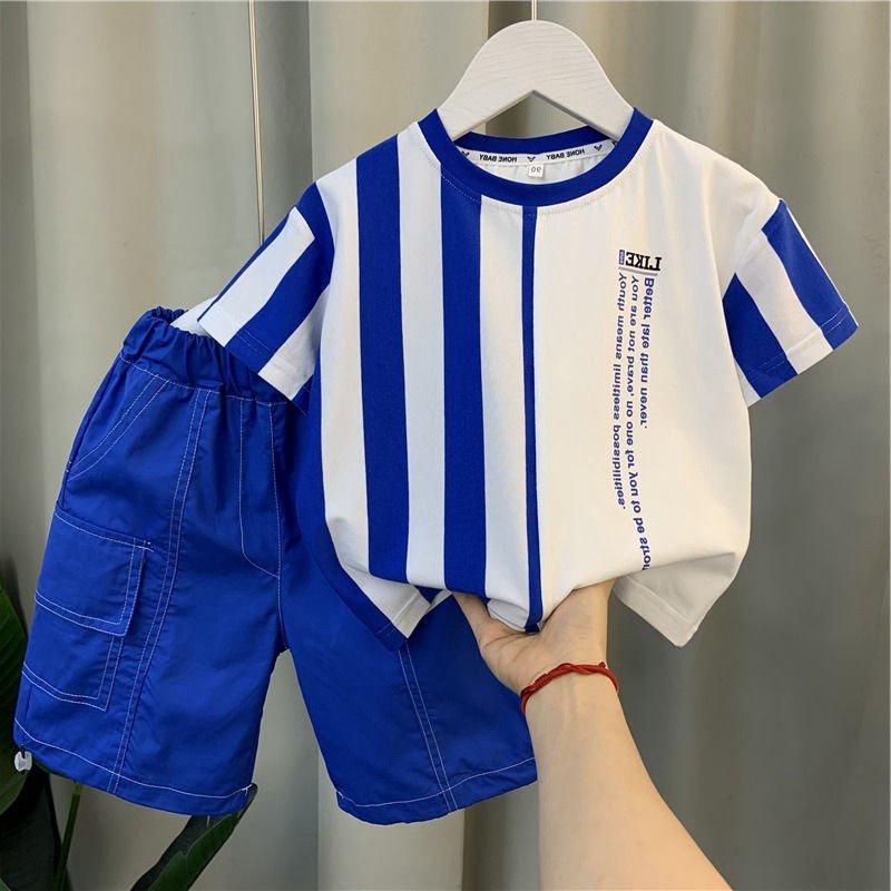 Ms-564 2024 Kids Baby Boys Summer Clothing Sets 3-4 Years Printed Tshirt+Shorts Child Kids Clothing Sets for Boys Toddler
