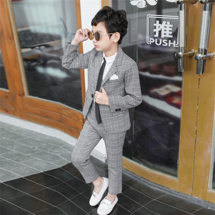 Support customization add logo Boy suit boy formal Clothes party wear boy's clothing sets