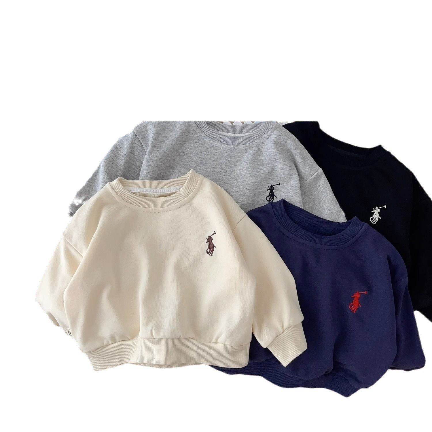 Wholesale Kids Clothing Two Piece Set Print Boys Long Sleeve Crew neck hoodie and pants