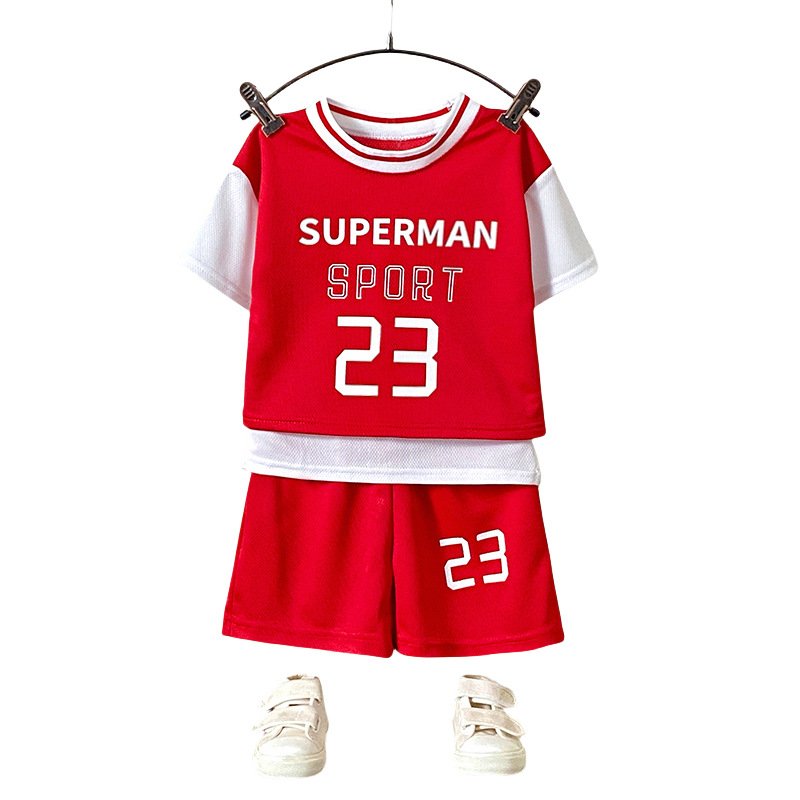 Wholesale Toddler Boy Clothes Set Sports Short Sleeve T Shirt And Shorts Unisex Baby Clothing Sets