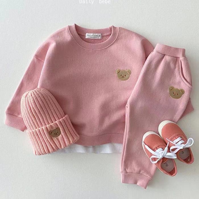 2024 Autumn Winter Collection: Stylish Unisex Baby Set Fashionable Hoodie and Long Pants Two-Piece Outfit for Toddlers