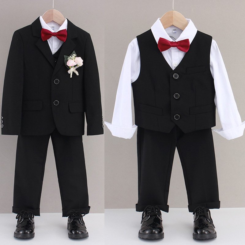 2 to 14 Years Teen Boy Clothing Sets Formal Outfit Blazer Suits Fiormal Shirt Set Kids Toddler Clothes Big Boy's Gentleman Set
