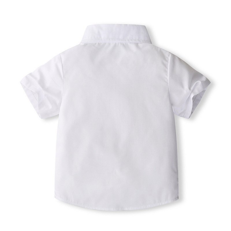 Summer baby cotton clothes for boys 6-24m short gentlemen toddler boy clothing sets new born clothes sets