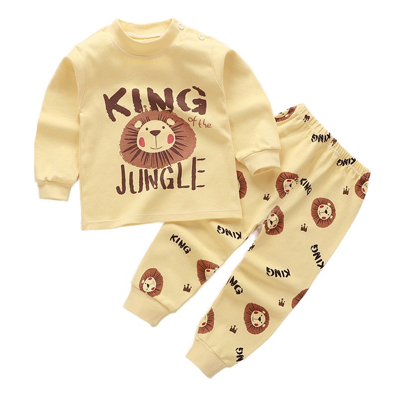 boys clothing sets cotton children's 2024 new home clothes girls spring and autumn thermal underwear ropa de nios y nias al