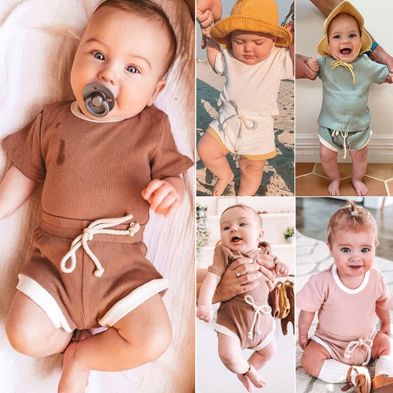 2024 boys clothing sets summer kid clothes unisex baby boy clothes summer custom toddler boy clothes