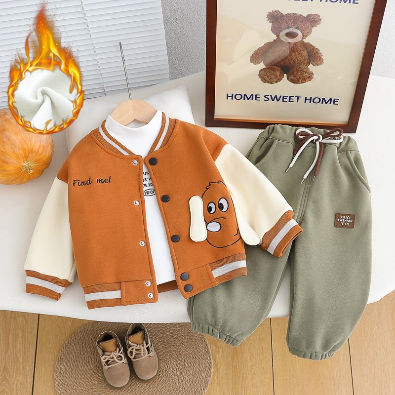 Unisex Short Sleeve Baseball Jacket Letter Print Leisure Sports Suit for Boys for Autumn & Winter Motorcycle Activities
