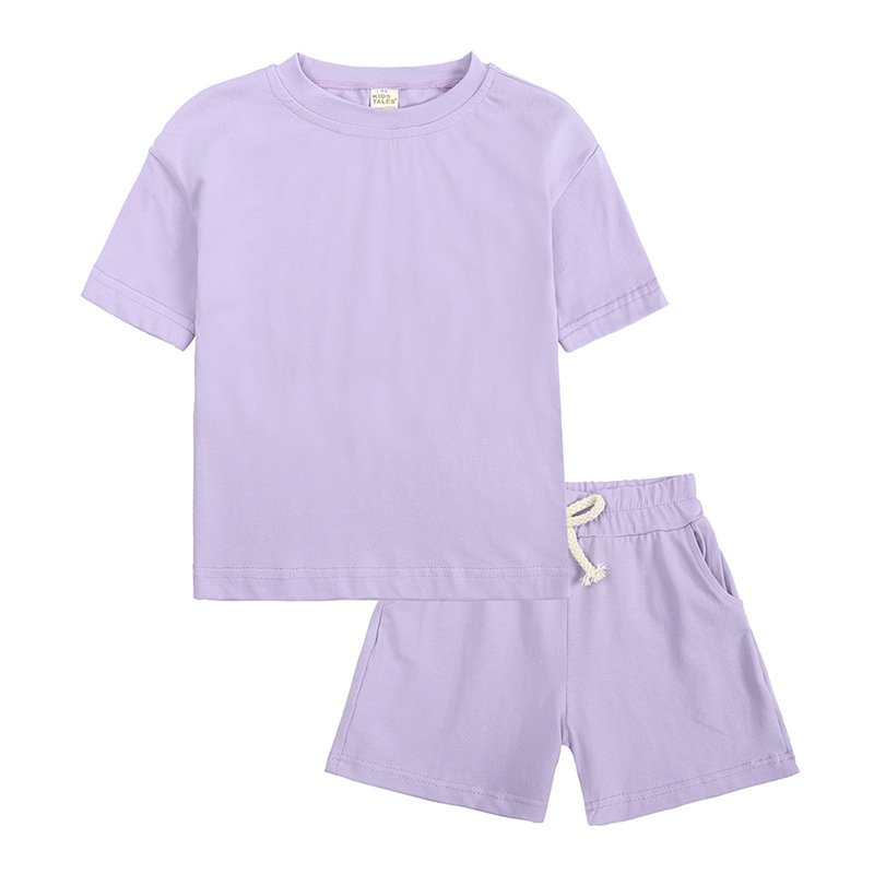 6856 Children Toddler Boys Summer Clothing Short Sleeve Tracksuits