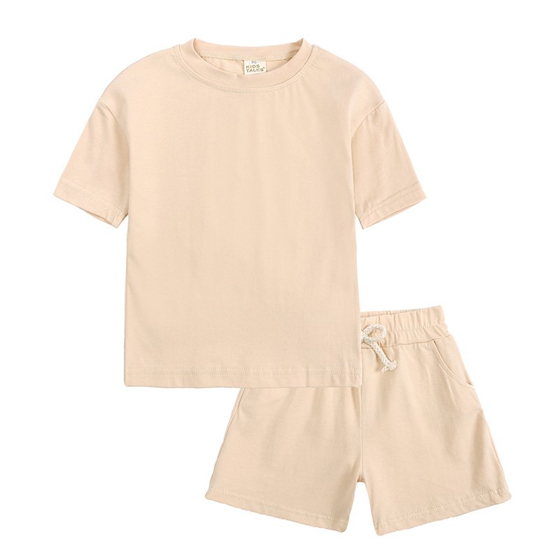 6856 Children Toddler Boys Summer Clothing Short Sleeve Tracksuits