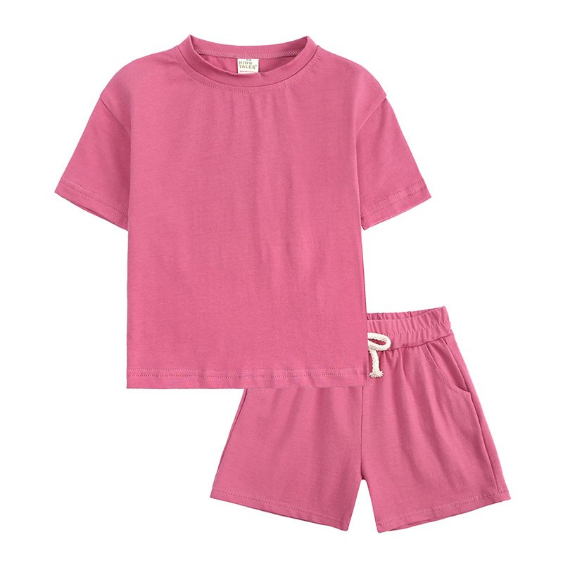 6856 Children Toddler Boys Summer Clothing Short Sleeve Tracksuits