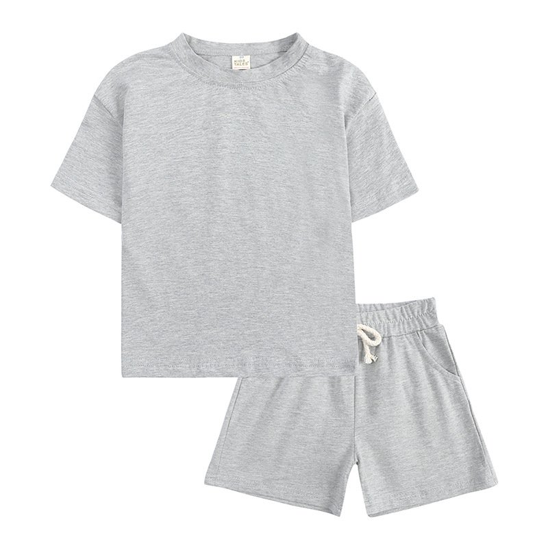 6856 Children Toddler Boys Summer Clothing Short Sleeve Tracksuits