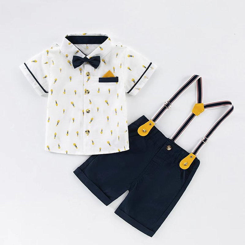 Custom Bulk Boy New Born Baby Clothes Sets 1-5 Years Formal Party Boys Romper Suits Set 3-6 Months Baby Boy Clothes Clothing