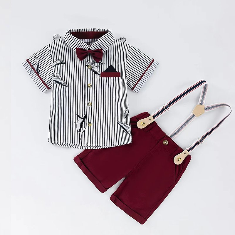 Custom Bulk Boy New Born Baby Clothes Sets 1-5 Years Formal Party Boys Romper Suits Set 3-6 Months Baby Boy Clothes Clothing