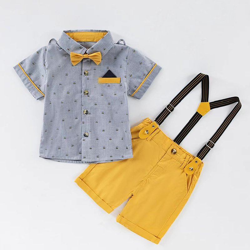 Custom Bulk Boy New Born Baby Clothes Sets 1-5 Years Formal Party Boys Romper Suits Set 3-6 Months Baby Boy Clothes Clothing