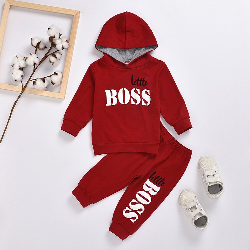 Low Price Good Quality Baby Boy Clothing Sets Spring Autumn 1years Children Sport Hoodie Set