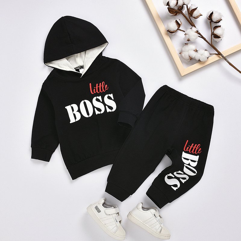 Low Price Good Quality Baby Boy Clothing Sets Spring Autumn 1years Children Sport Hoodie Set