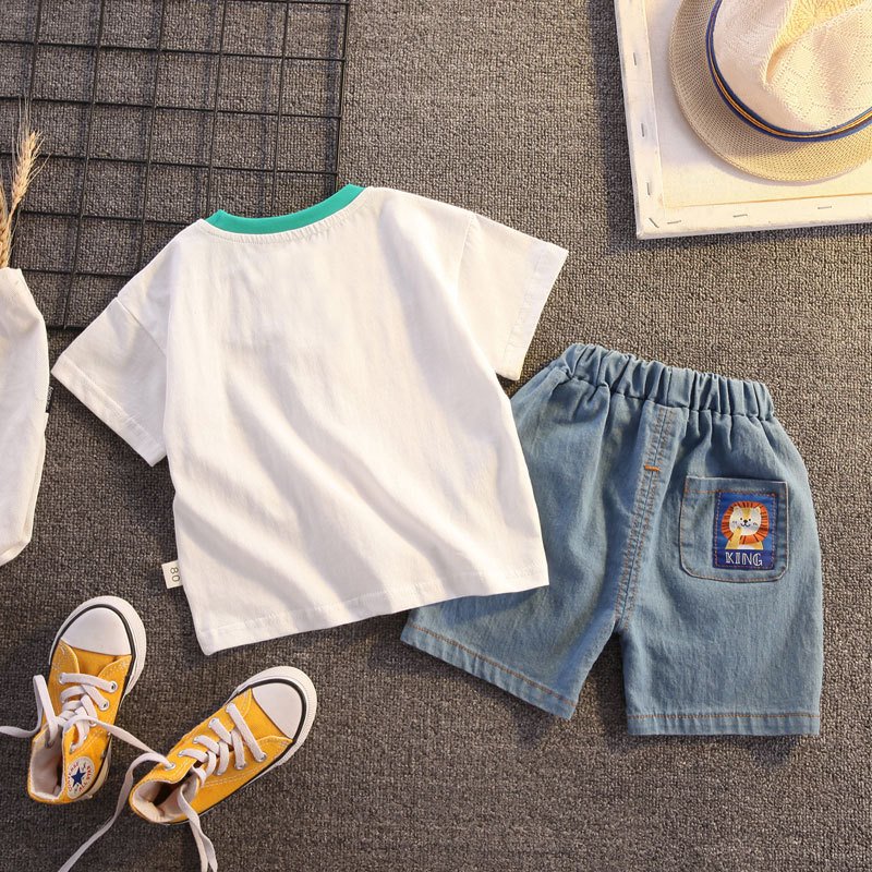 Baby Clothing Sets Summer Baby Sets Boy Denim Little Kids Baby Boy Clothes Sets