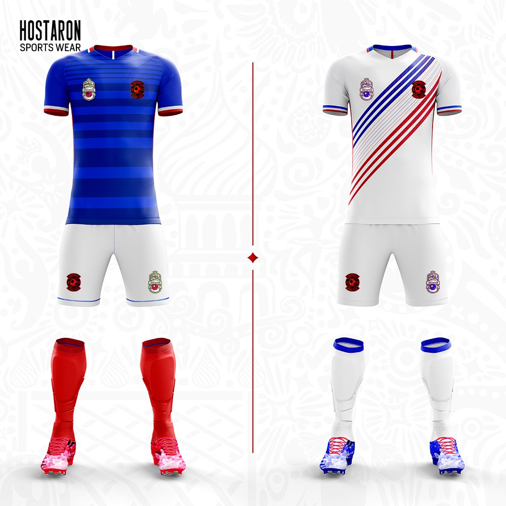 HOSTARON 23/24 New Custom Teams Logo Pink Football Uniform Player Version Kids Soccer Jersey Set With Shorts