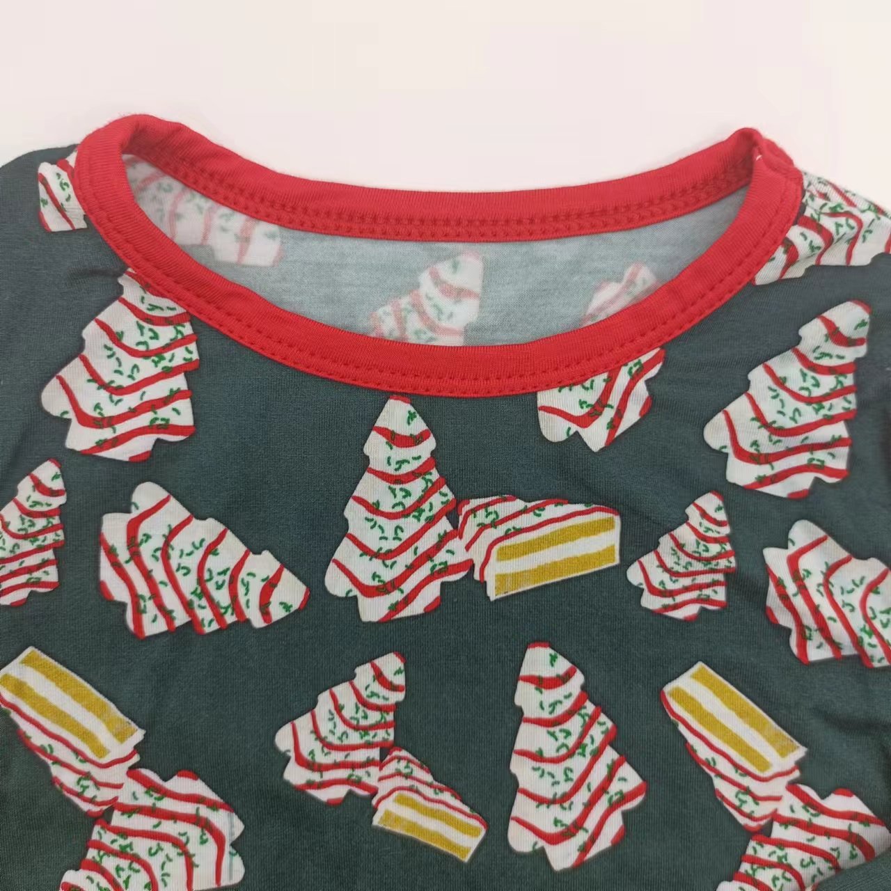 Christmas Custom Print Cute Jumper Baby Clothes Sleeping Wear Pajamas 2 Pieces bamboo romper jumpsuit set