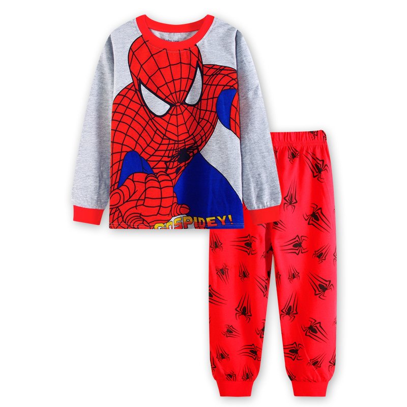 Wholesale Baby Boy Pajamas Autumn Long Sleeve Children's Pajamas Children's Cartoon Cotton Pajamas Set Top + Pants 2-8 Y