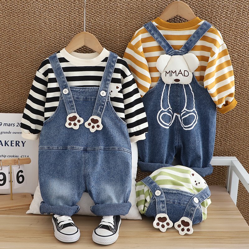 2024 Autumn/Winter Boys Clothing Set Soft Shell with Cute Cartoon 3D Pattern Long Sleeve Two-Piece Hoodie Pantsuit for Kids