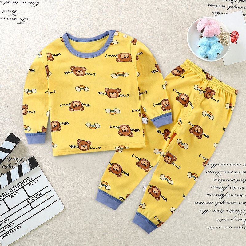 kids fashion clothing pajamas Boy's sleepwear cotton Boy's pajama sets kids sleepwear