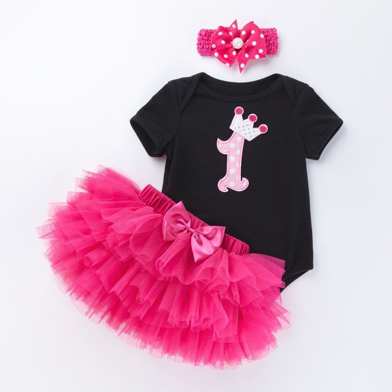 1st Baby Girl Clothes One Year Birthday Party Dress For Baby Girls