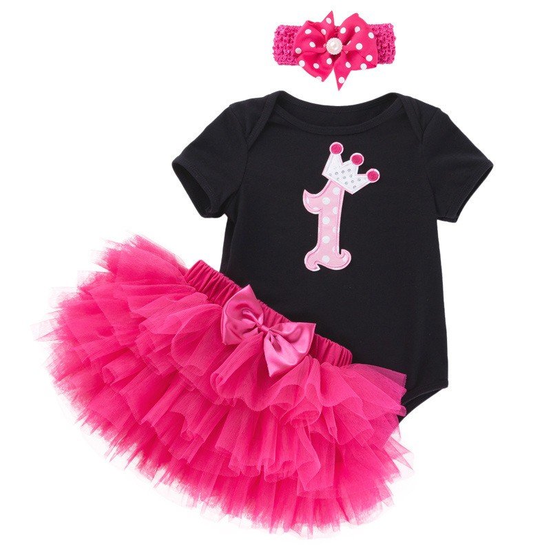 1st Baby Girl Clothes One Year Birthday Party Dress For Baby Girls