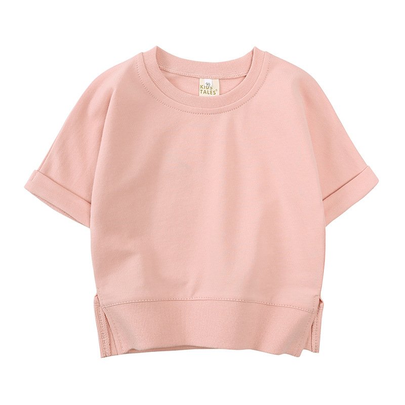 Conyson Custom Logo New 2023 Toddler Casual Summer Kids 2 Pieces Short Sleeves Boys And Girls Clothing Jogger 1-7Y Kids Sets