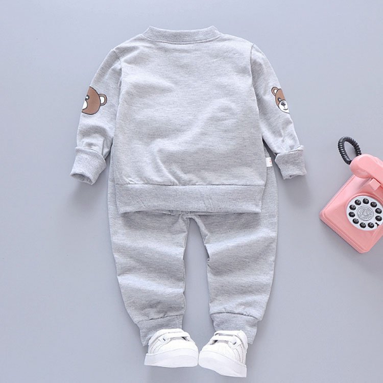 Autumn new t-shirt coat sweatshirt 3-piece set kids clothing suit baby boys girls clothes