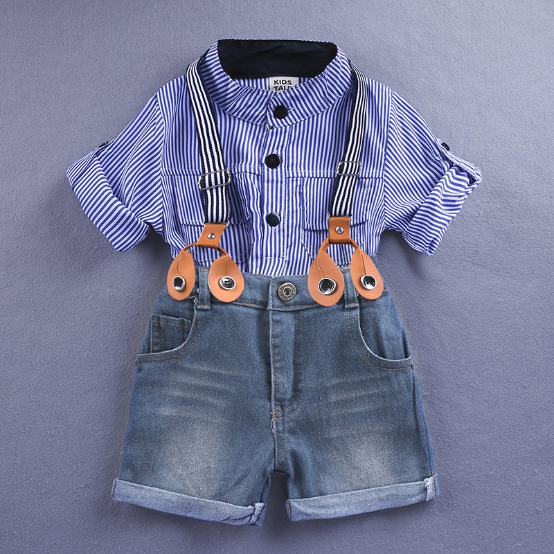 1-7 years kids boys boys clothing sets wholesale overalls jeans children clothes