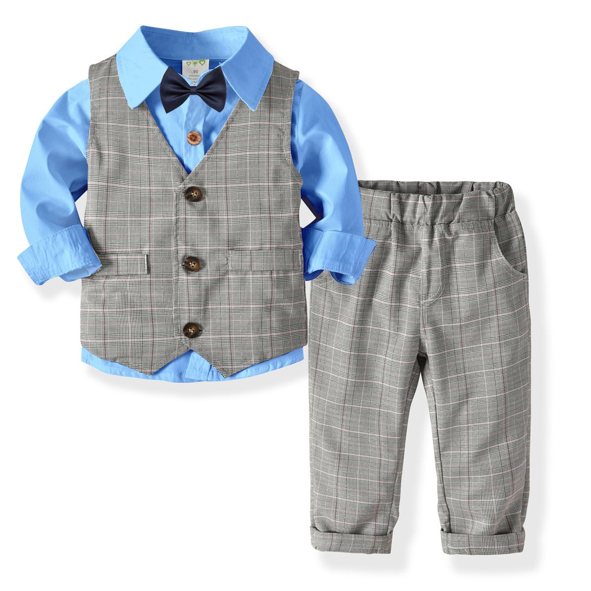 Manufacture Baby Boys Boutique Clothing Long Sleeve 3pcs a Sets For Little Boy Wear 19B122