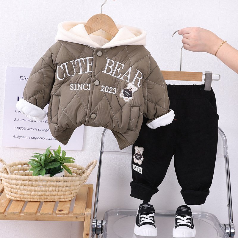 Wholesale Kids Clothes Boys Outfit Sets Jacket and Pants Casual Wear Winter Boys Clothing Sets