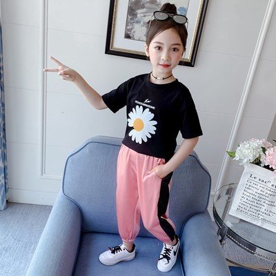 Kids Clothes Summer Set Applique Short Boy Clothing Sets teen Girl Clothes Set
