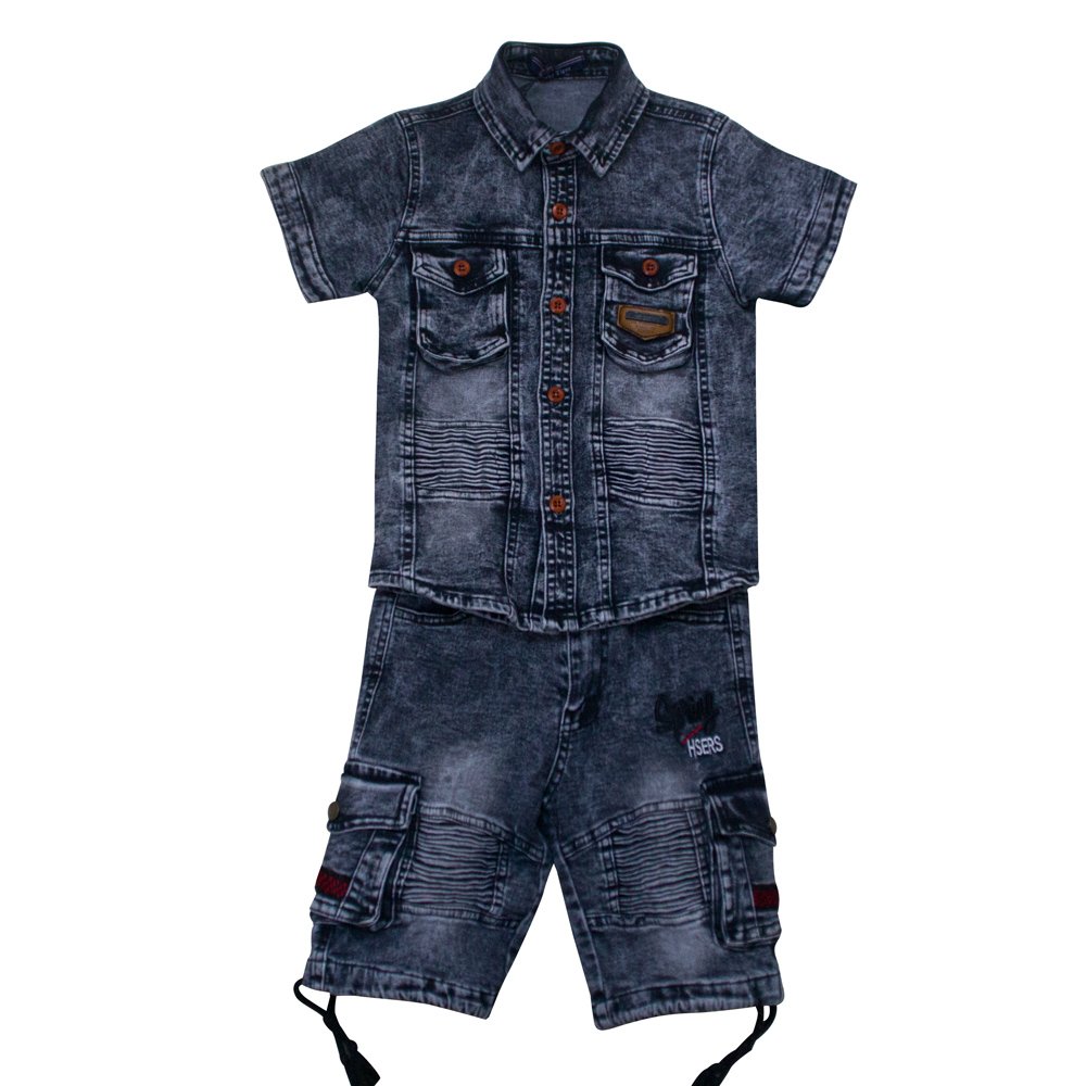 Fashionable kids wear Boys short-sleeved two piece sets kid clothing boy