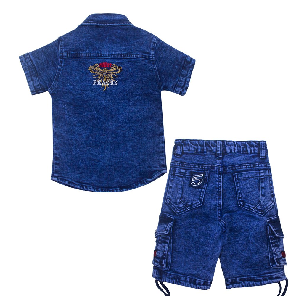 Fashionable kids wear Boys short-sleeved two piece sets kid clothing boy