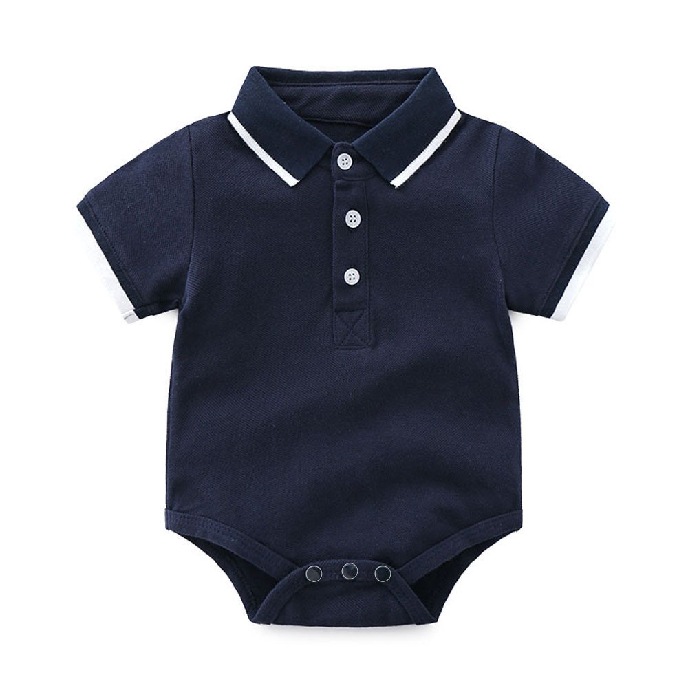 2023 new baby boy clothes set children summer polo romper short 2pcs suit holiday boy clothing sets